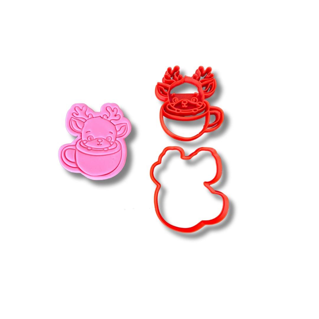 Geyikli Kahve Kurabiye Kalıbı