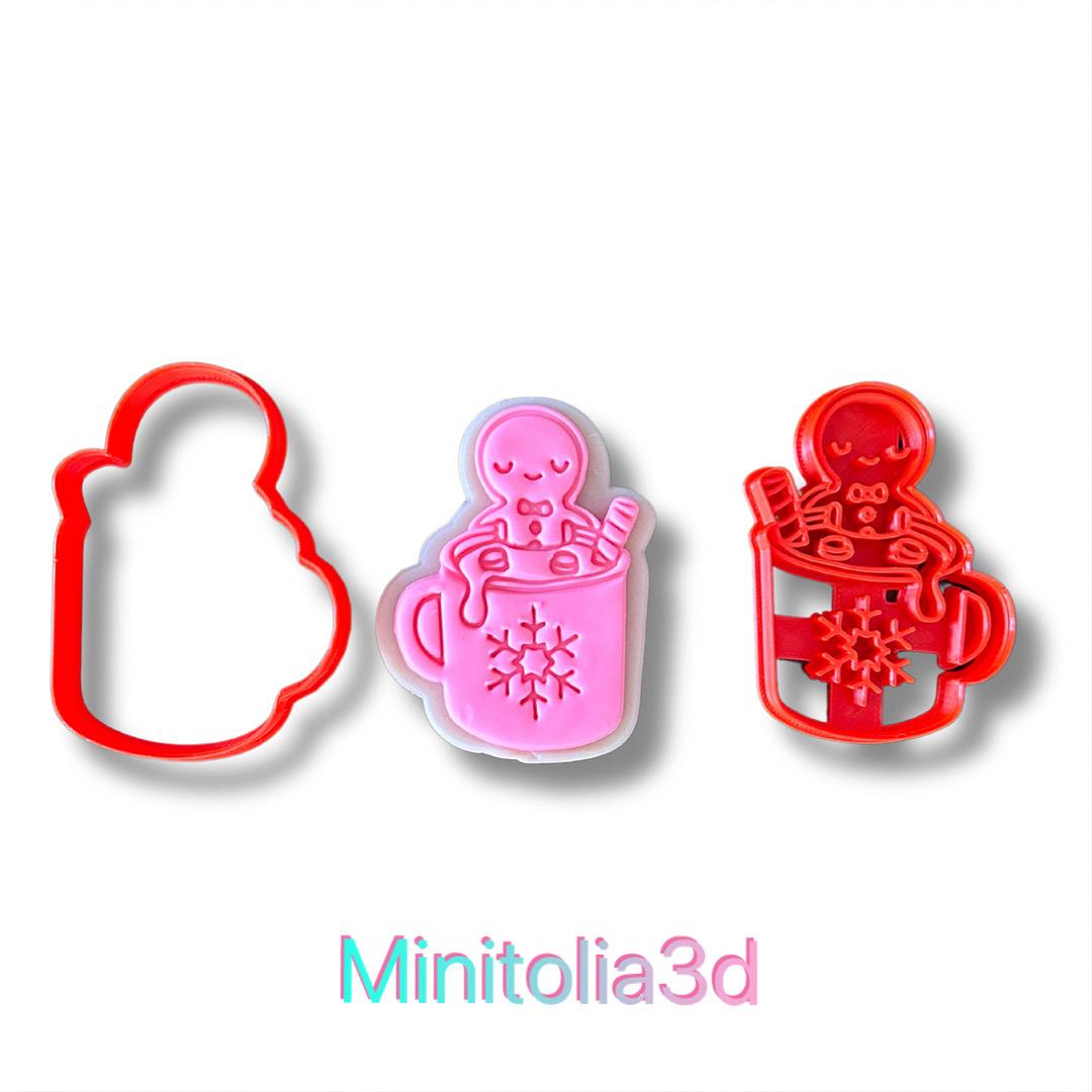 Gingerbread Man Kahve Kurabiye Kalıbı Seti