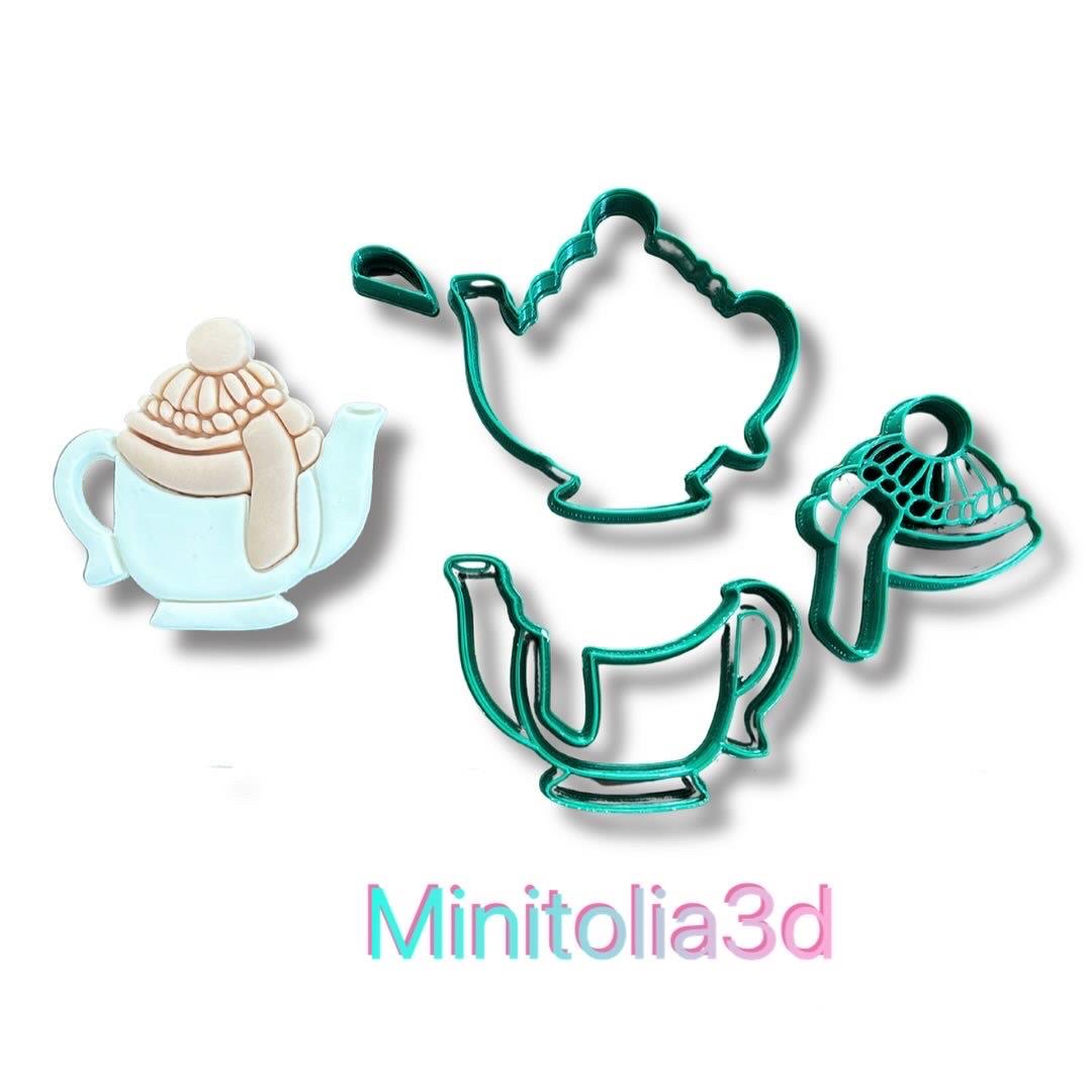 Örgülü Çaydanlık Kurabiye Kalıbı