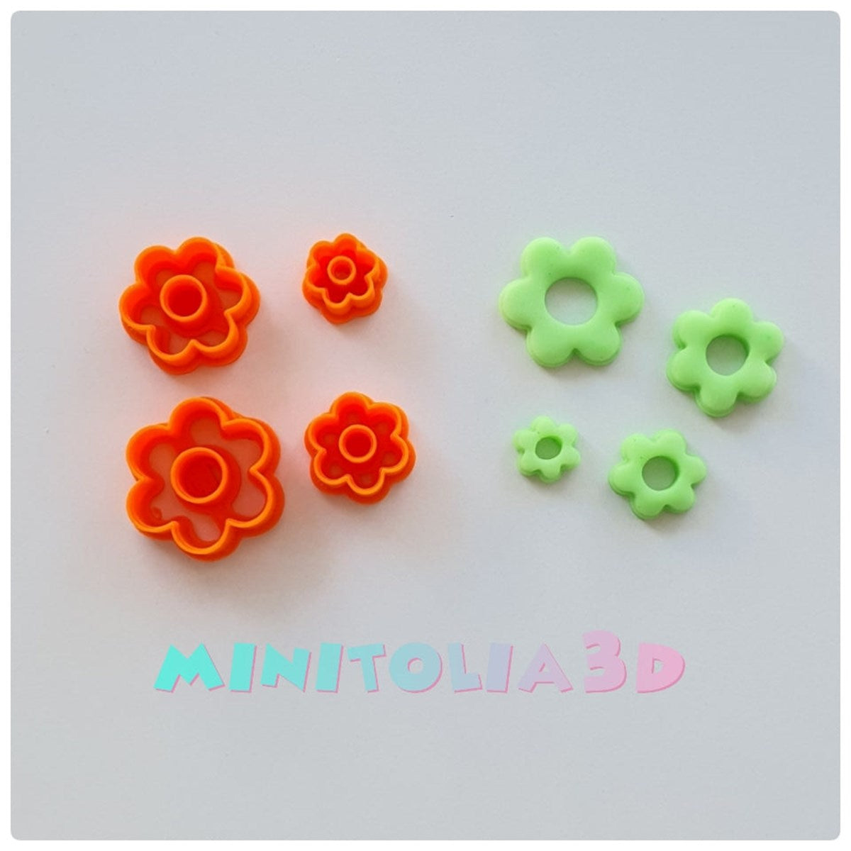 Polimer Kil Çiçek Desen Seti