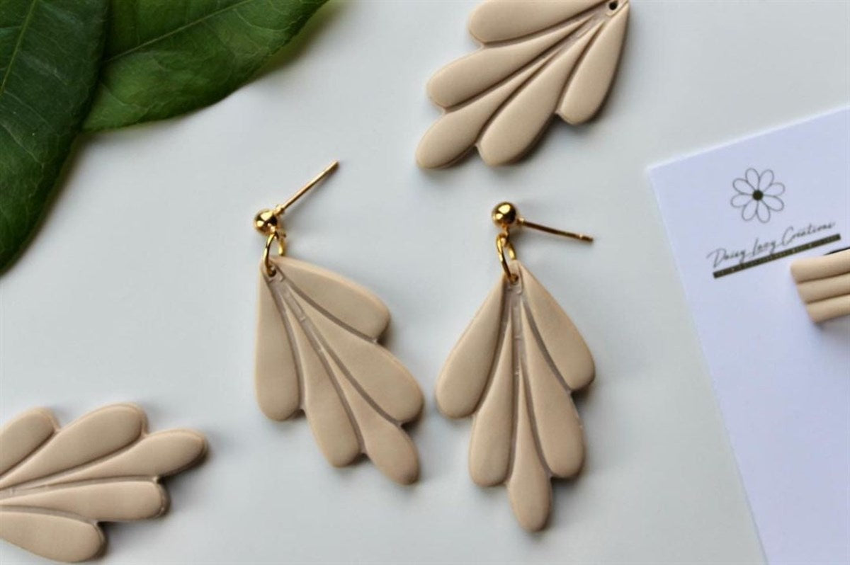 Polimer Kil Kalpli Küpe Seti