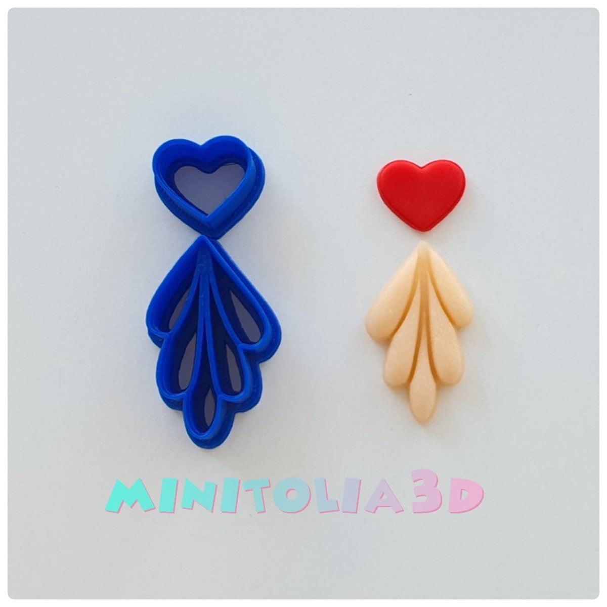 Polimer Kil Kalpli Küpe Seti