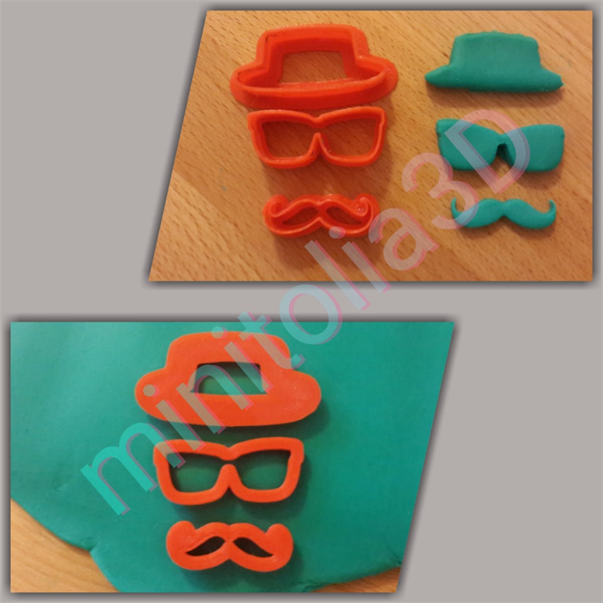 Şapka & Bıyık & Gözlük Set