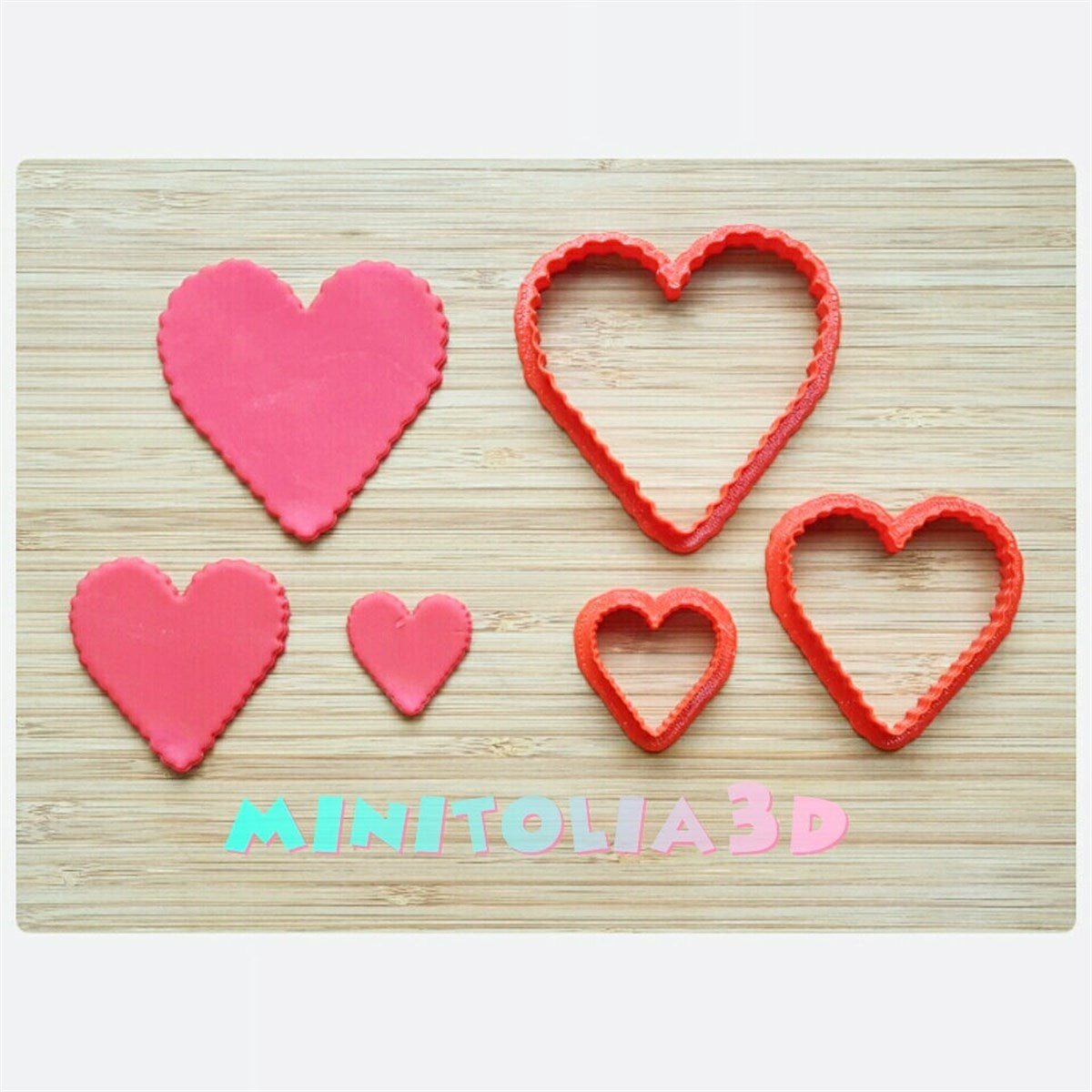 Tırtıklı Kalp Seti