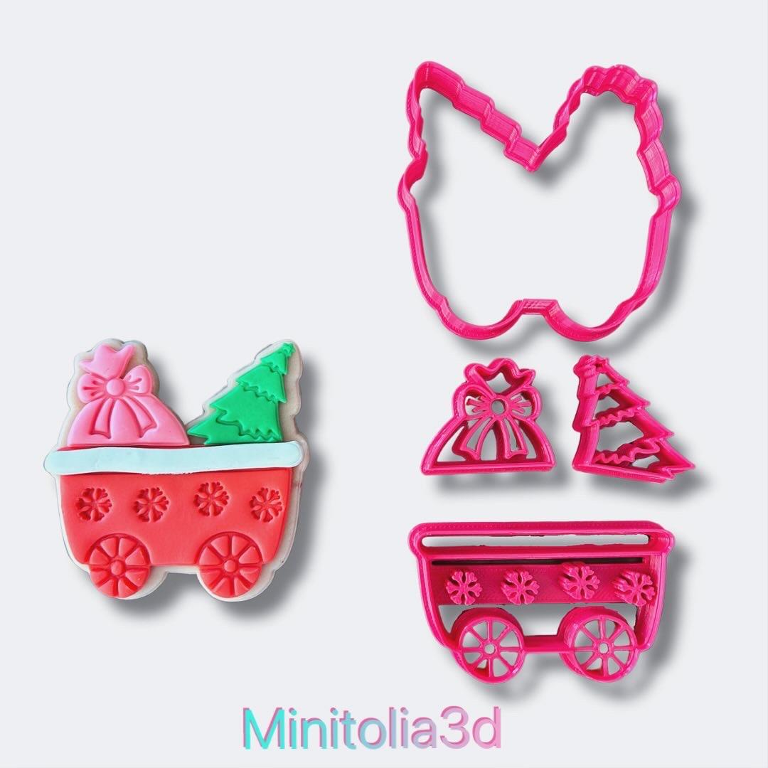 Yeni Yıl Treni -01 Kurabiye Kalıbı