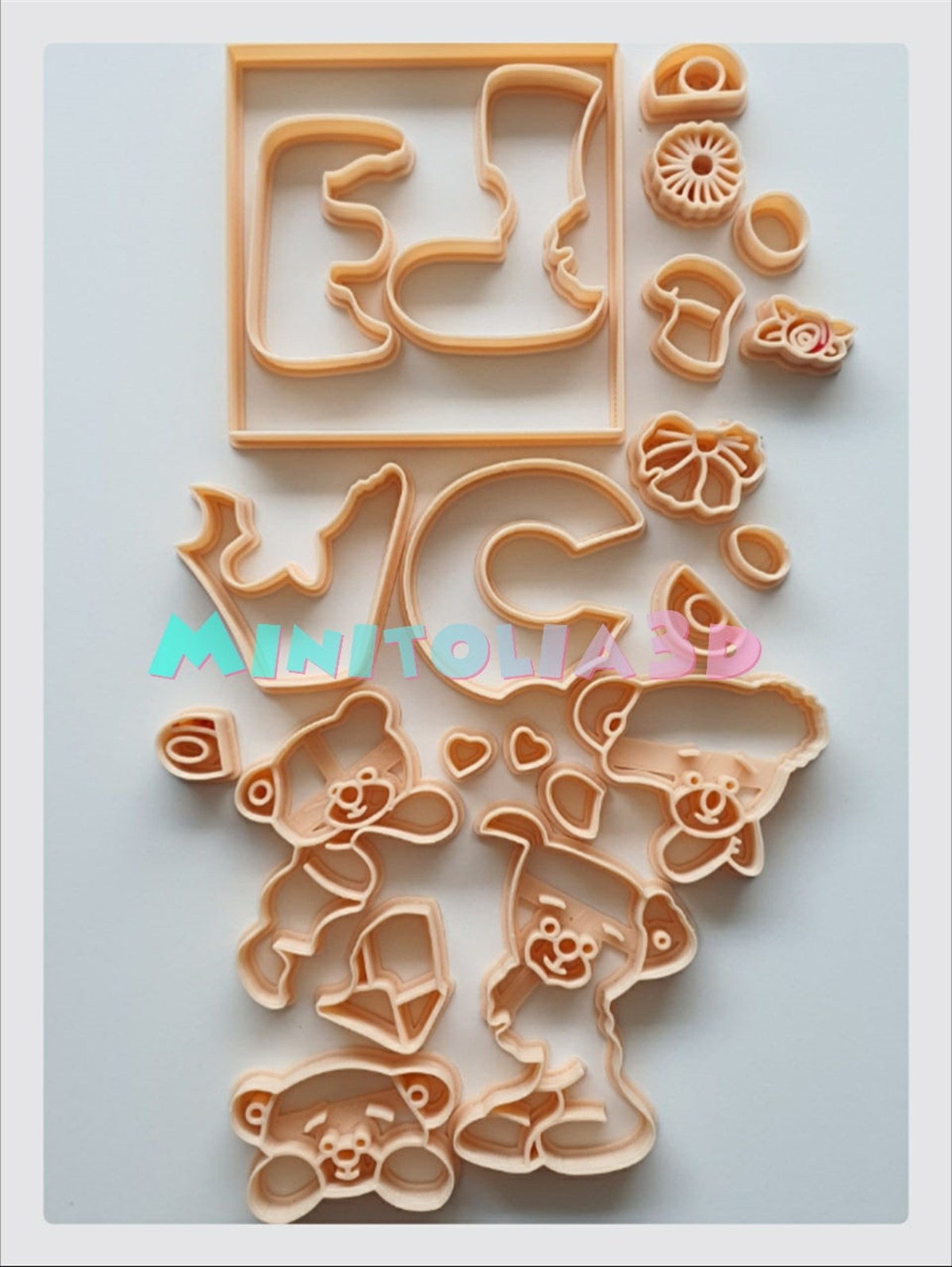 Ayıcıklı Love Yazı Seti