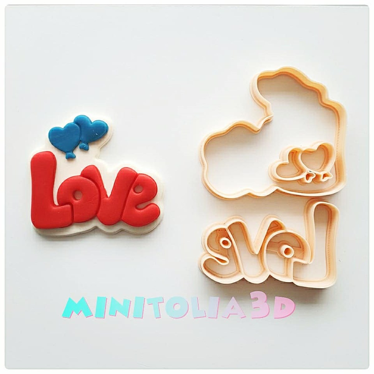 Balonlu Love Yazı Seti