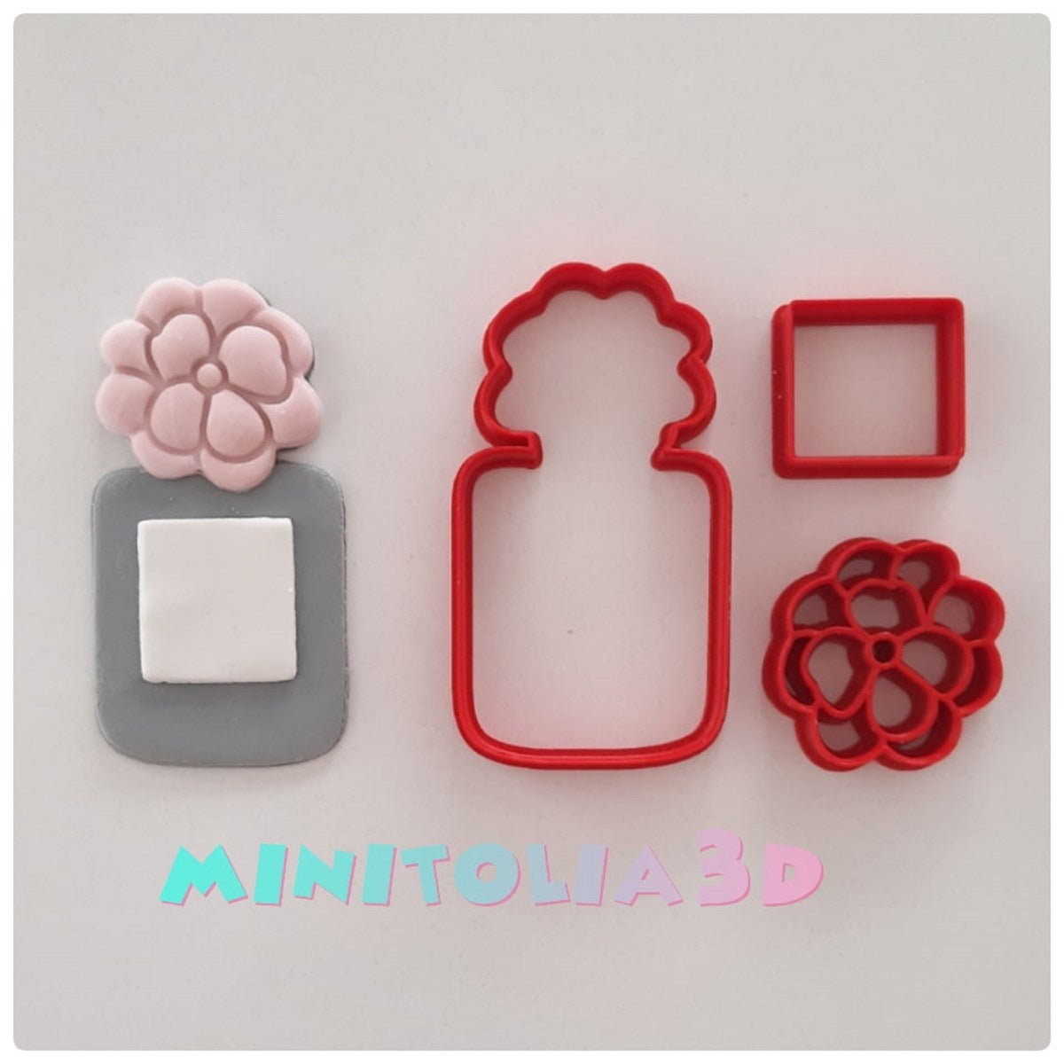 Çiçekli Parfüm Şişesi