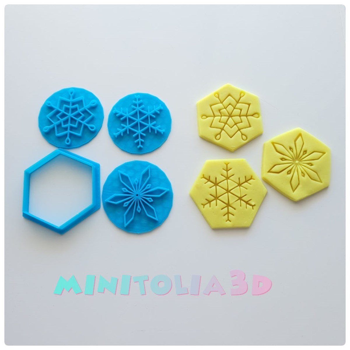 Kar Taneleri Damga Seti -02