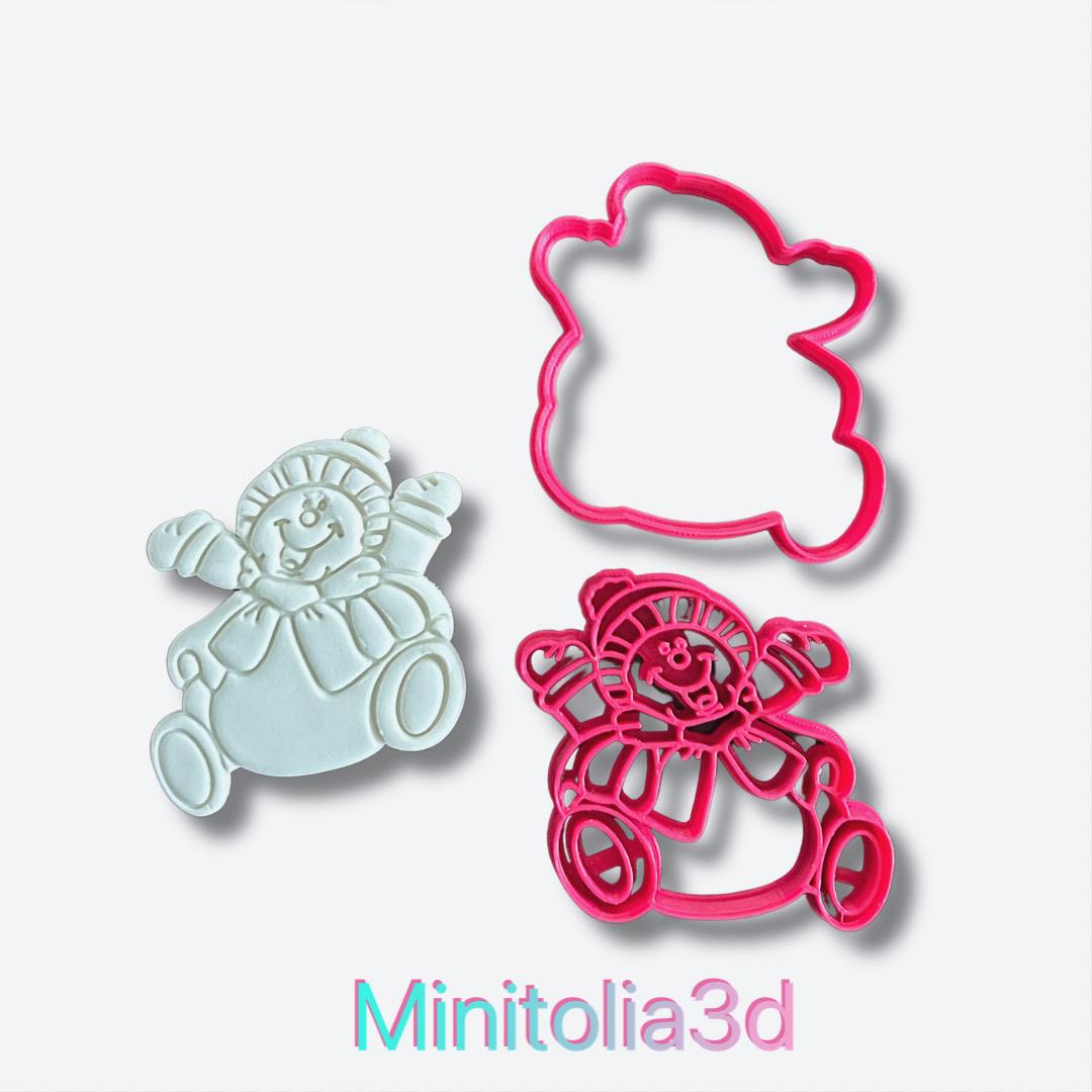 Kardan Adam -20 Kurabiye Kalıbı