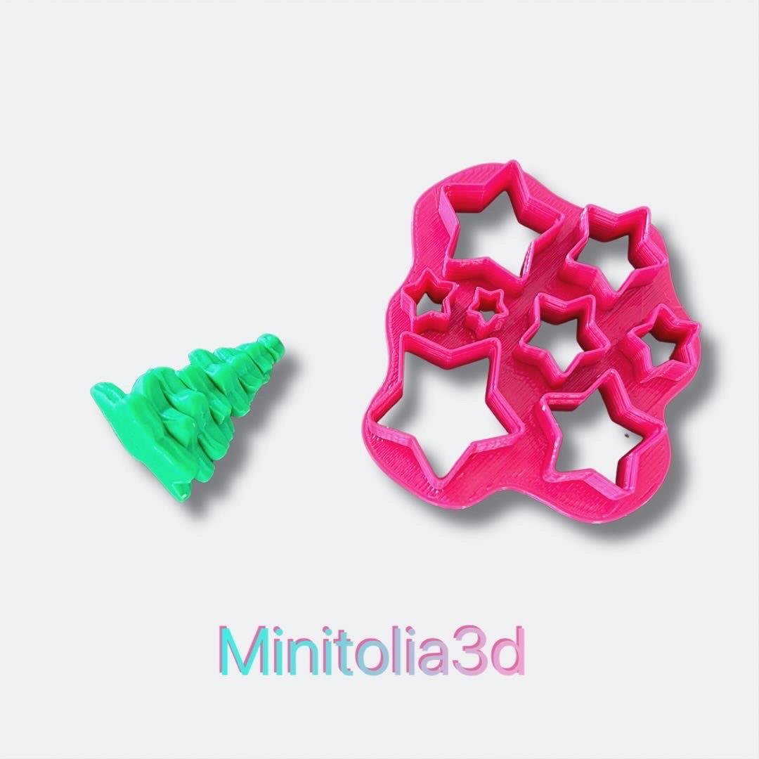 Polimer Kil 3B Yıldız Çam Ağacı