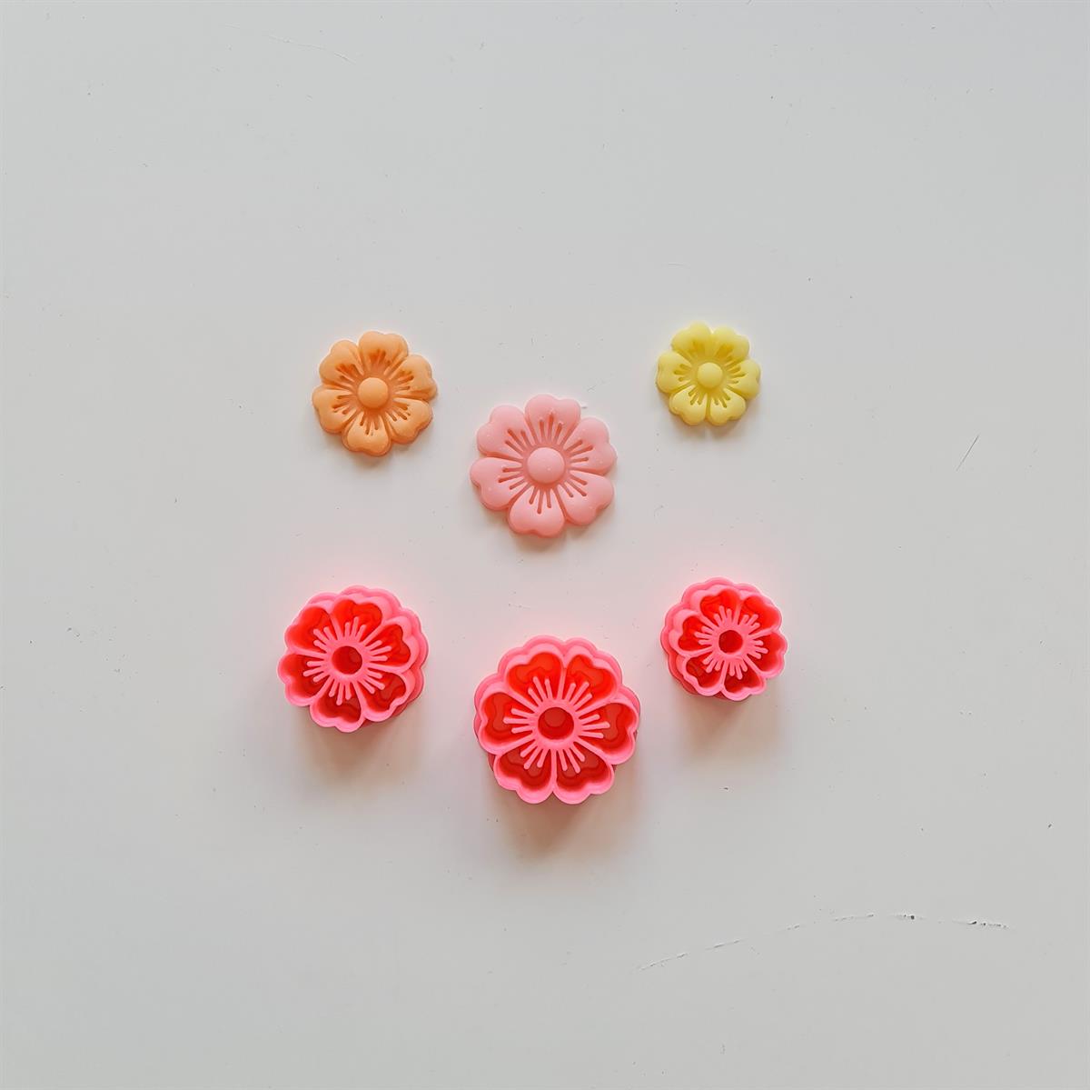 Polimer Kil Çiçek Seti