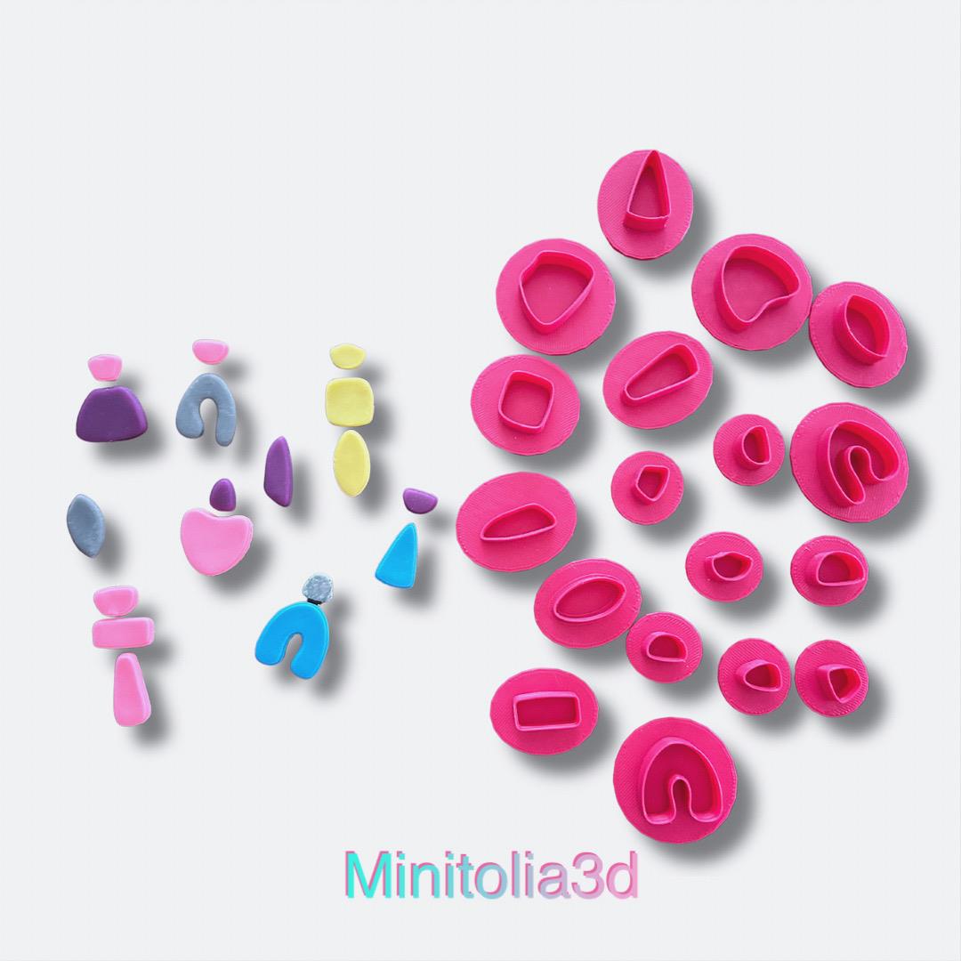 Polimer Kil Desen Küpe Kalıp Seti -17