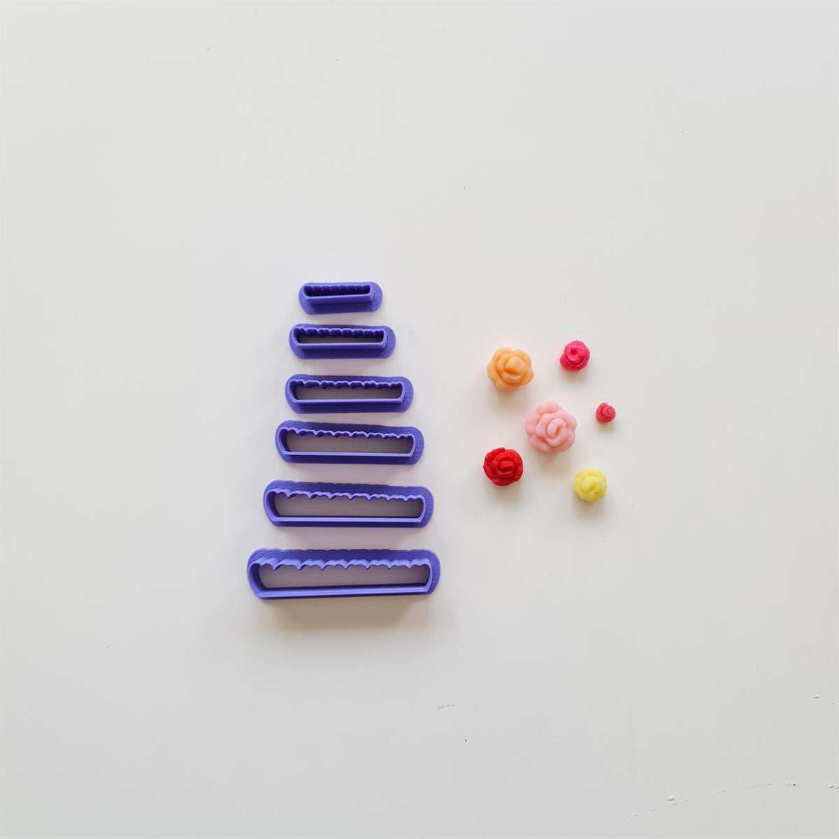 Polimer Kil Kolay Gül Kesici Seti