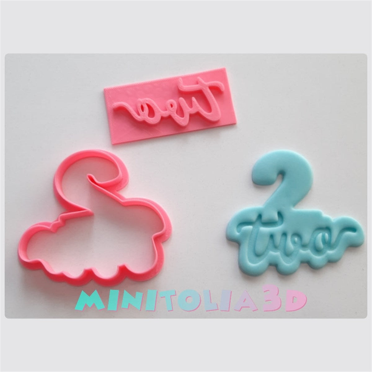 "Two" Damgalı İki Rakam Seti