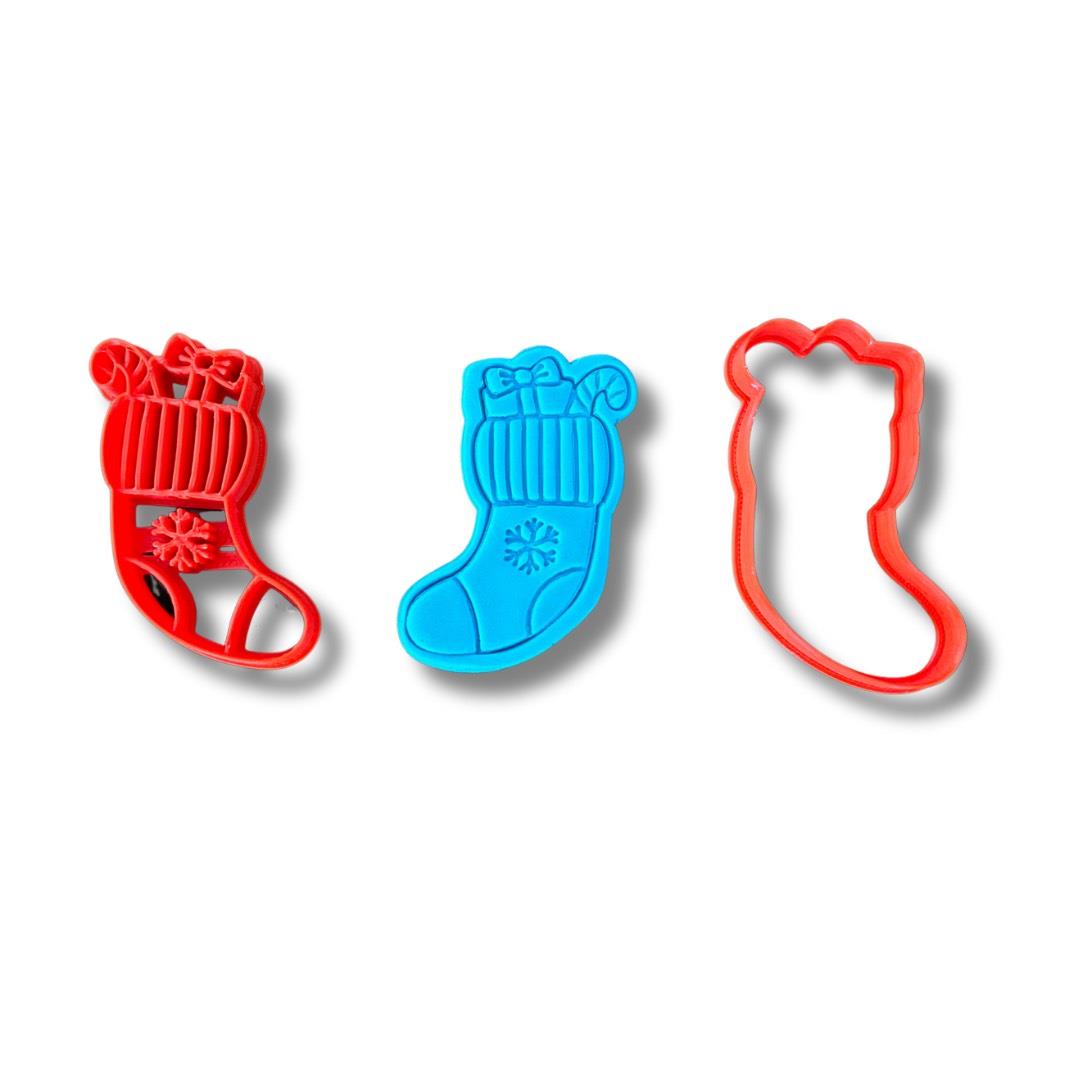 Yeni Yıl Çorap Kurabiye Kalıbı -08