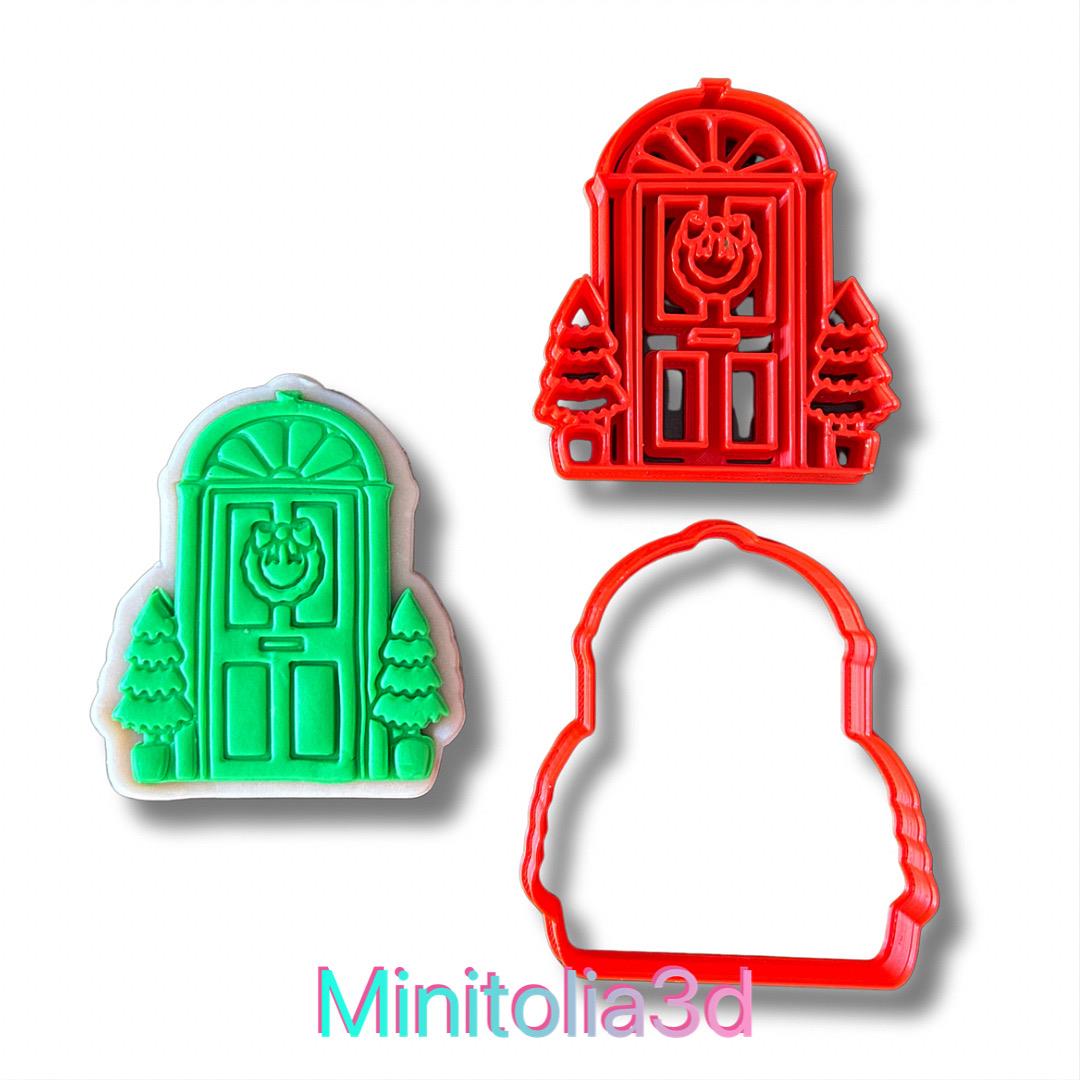 Yeni Yıl Kapısı Kurabiye Kalıbı Seti